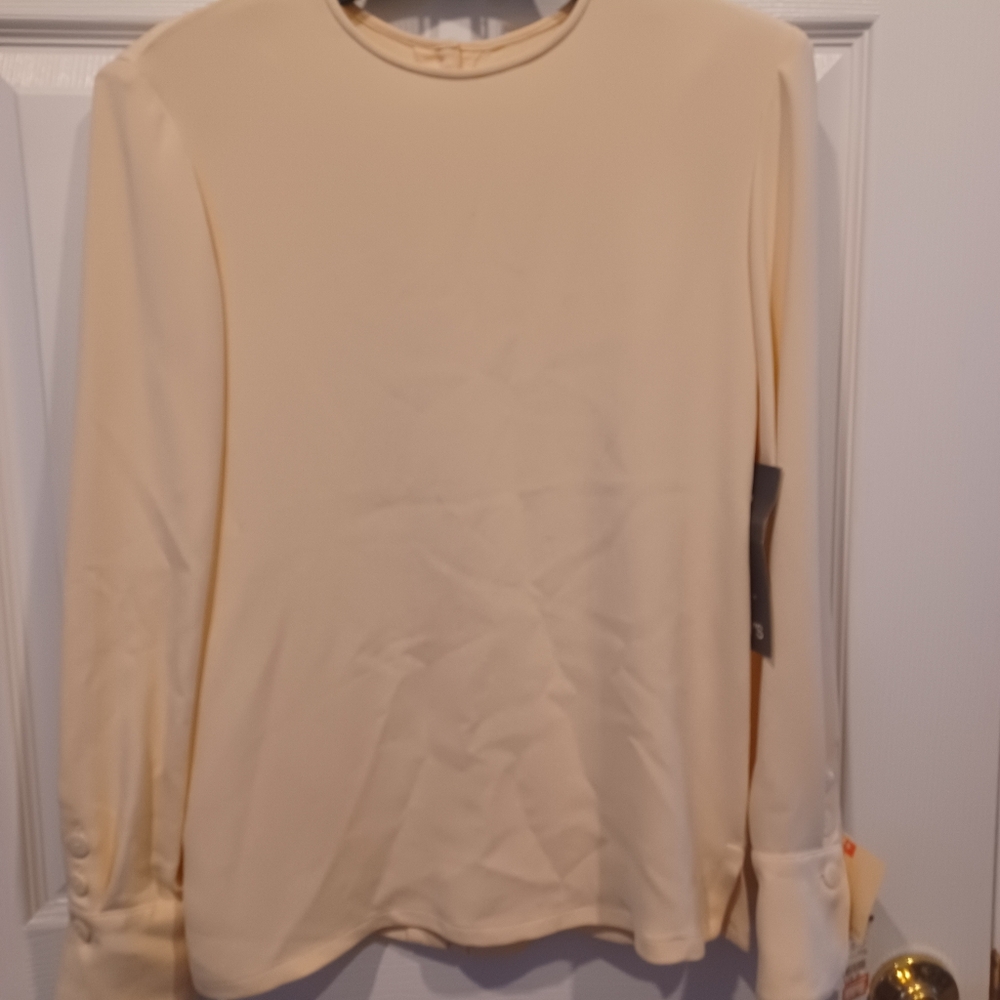 Dana Buchman Elements 100% Silk Blouse Size 6